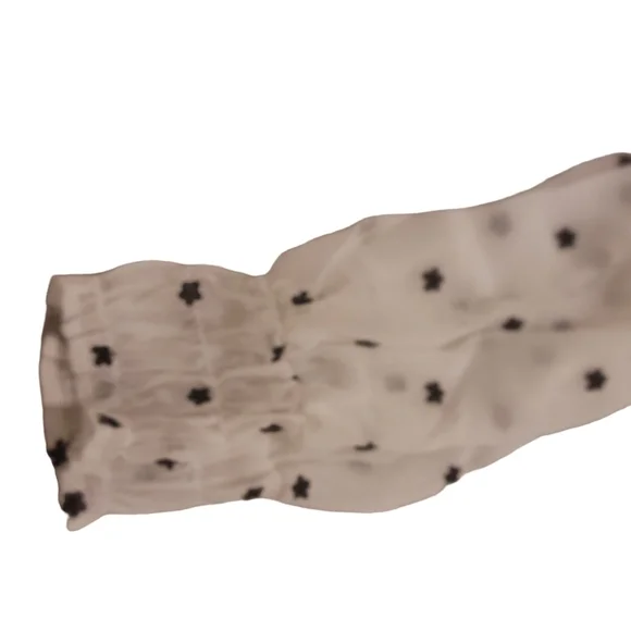 Nwt WAYF Liz Ruched Ruffle Neck Women's Blouse Size S NWT - Picture 6 of 12